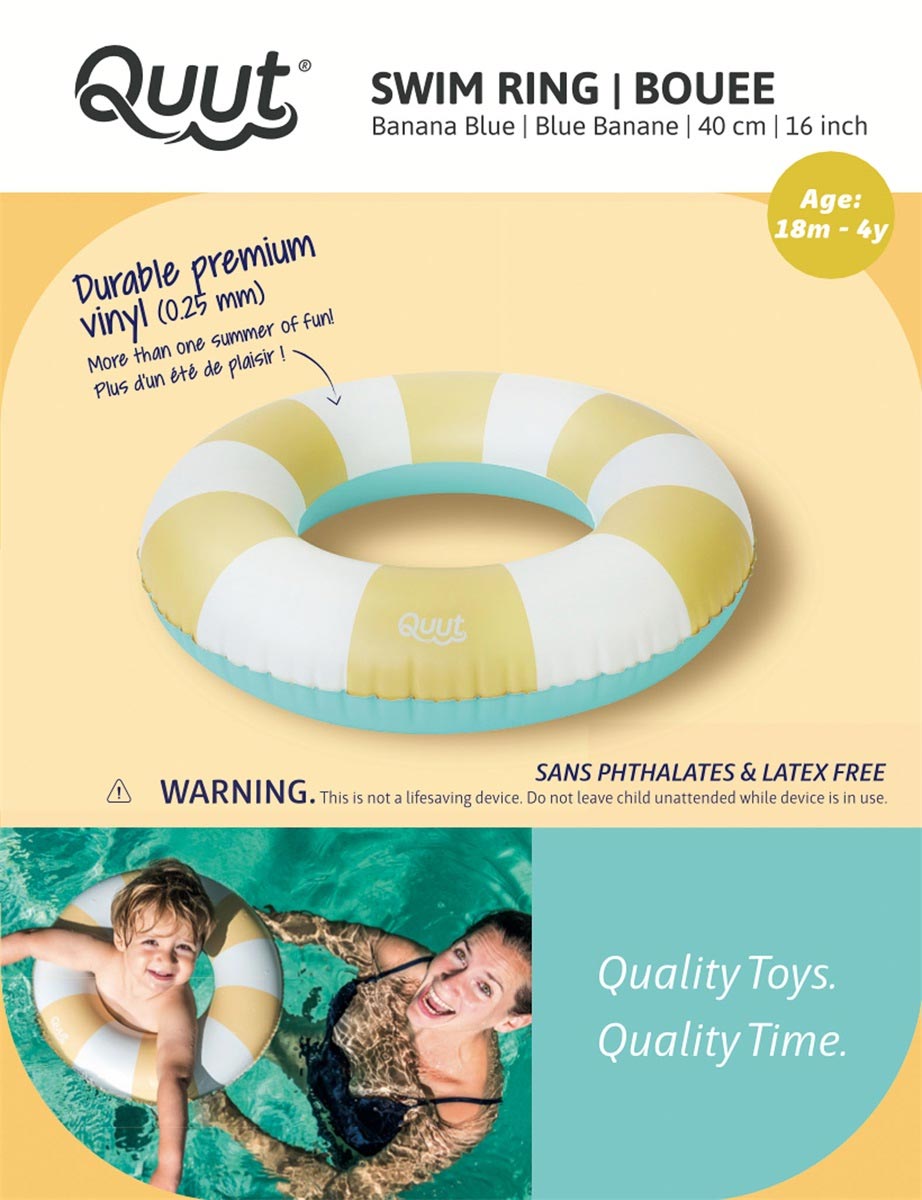 Quut Badring Gul/Vit 40cm