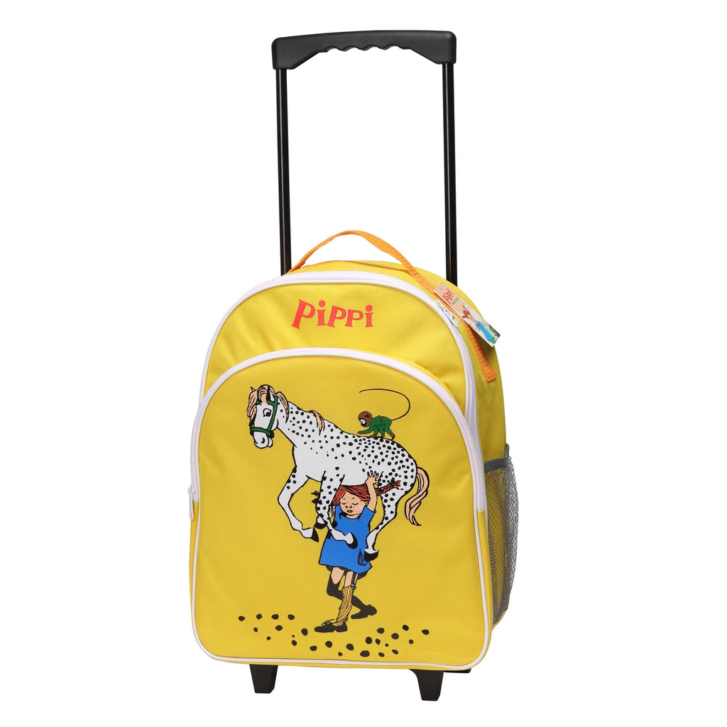 Pippi Rulletaske Gul med håndtag