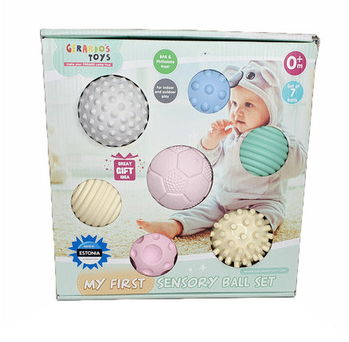 Gerardo Toys Sensoriskt bollset (7-pack)