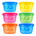 Nuby snackskålesæt +3m (6-pak, 300 ml)