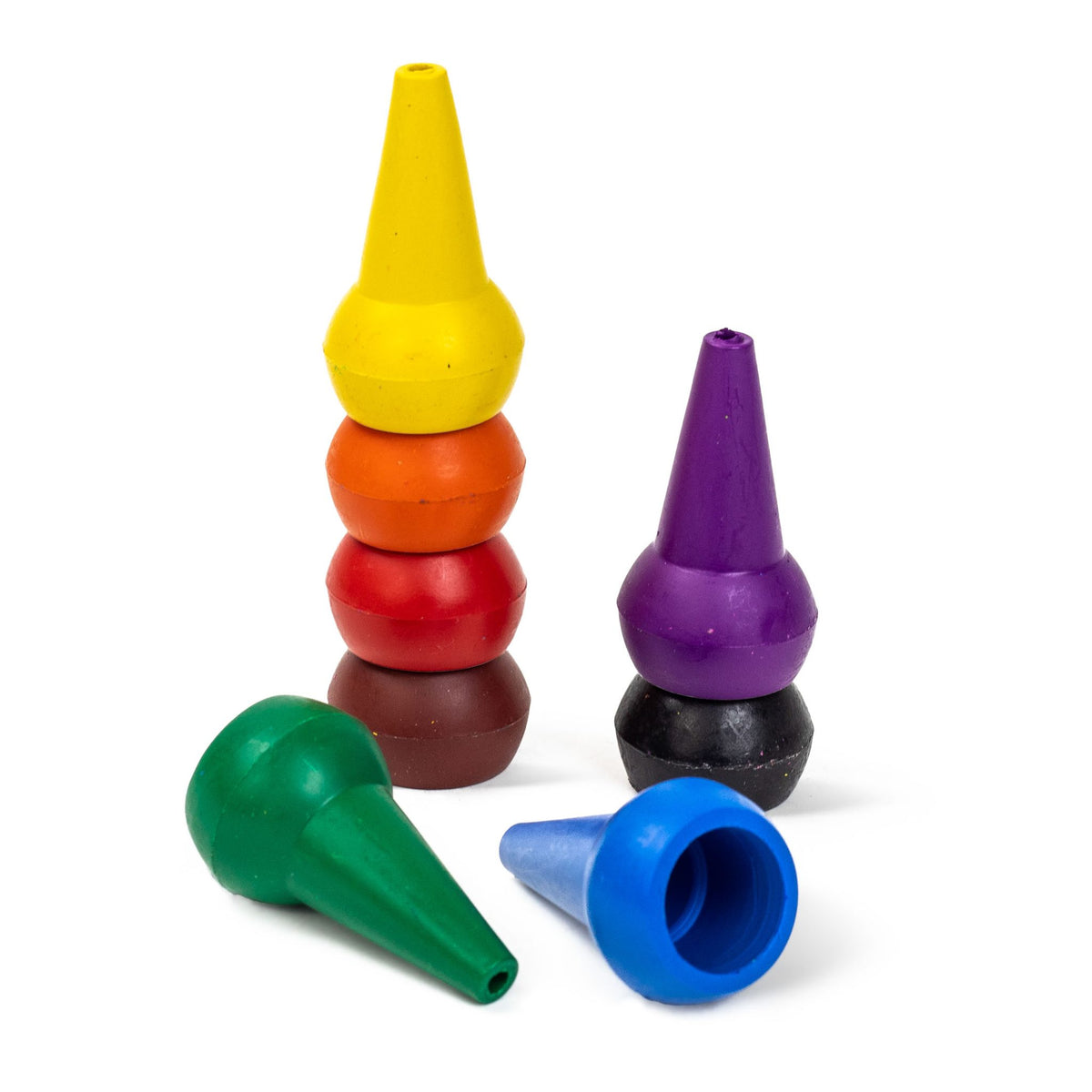 Tiger Tribe Stapelbara kritor Retro Rainbow (8 färger)