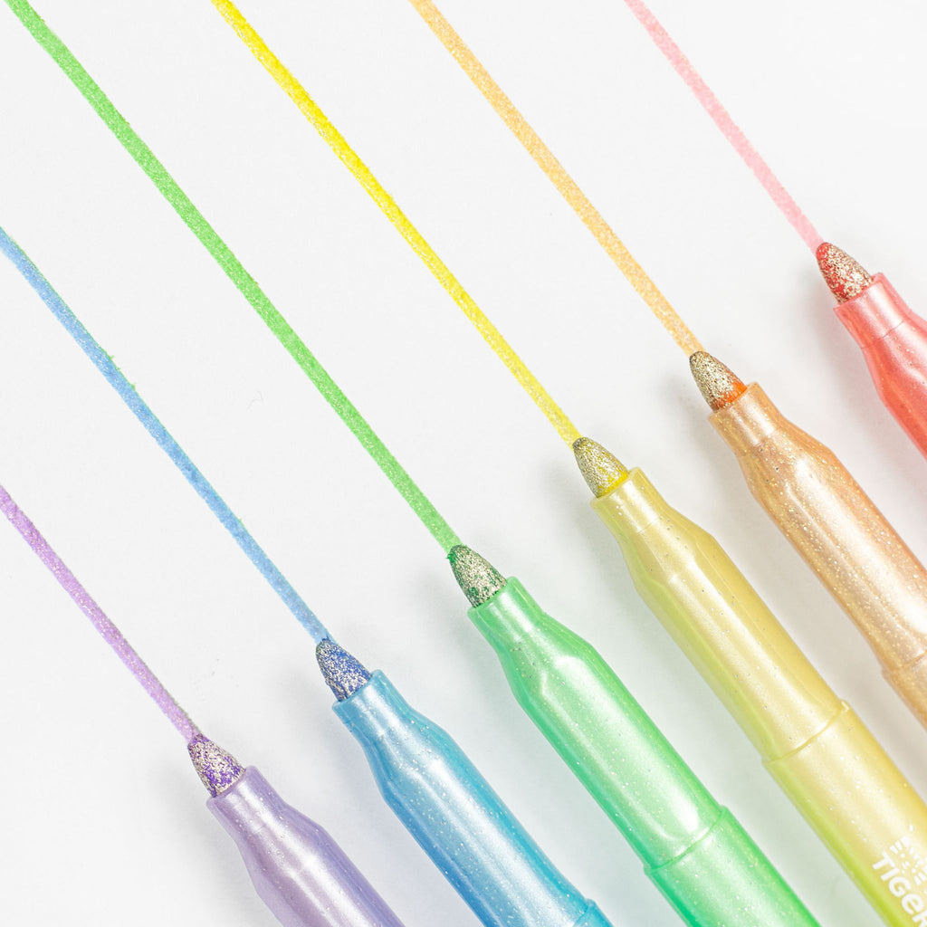 Tiger Tribe Tuschpennor Shimmer Markers (6 färger)