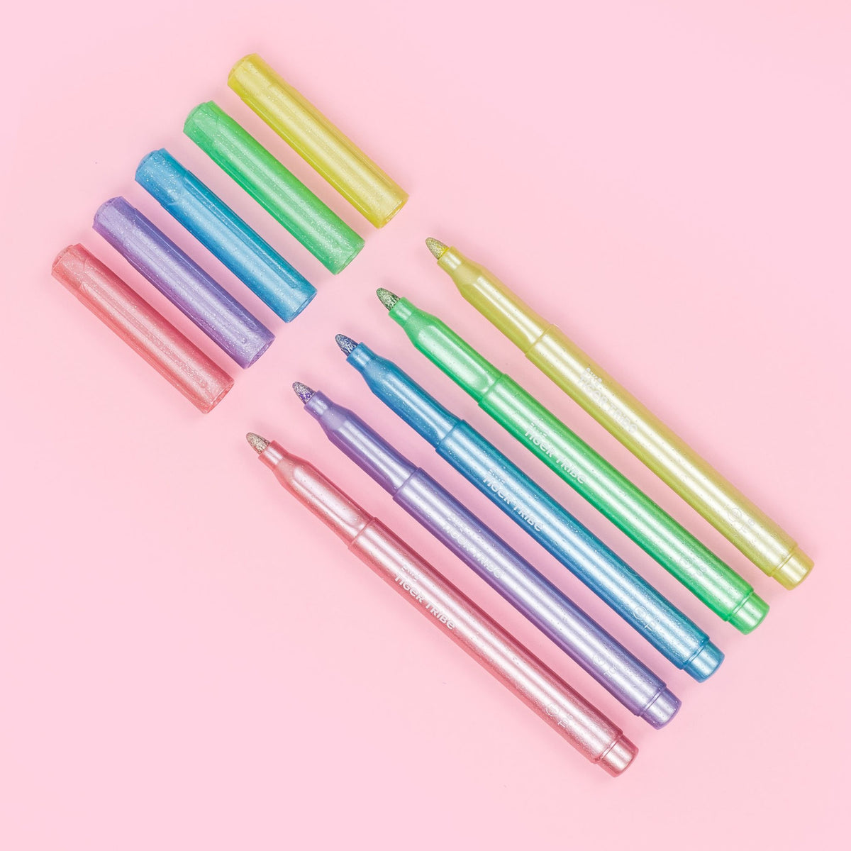 Tiger Tribe Tuschpennor Shimmer Markers (6 färger)
