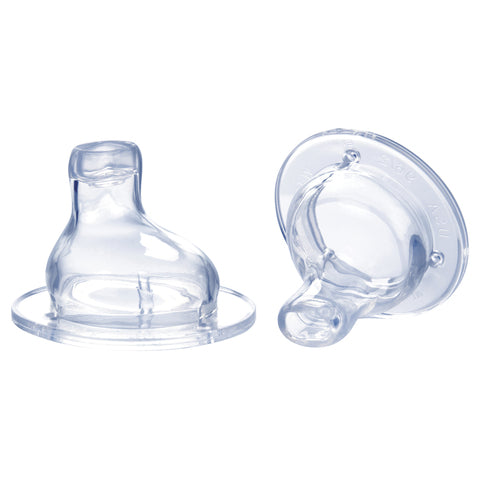 Nuby Pipmugg med mjuk silikonpip Vari-Flo +6m (2-pack)