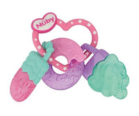 Thumbnail for Nuby Bitring Icy Bite Sweets Rosa/Turkos/Lila +3m