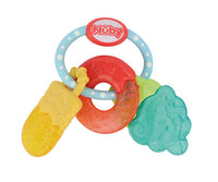 Thumbnail for Nuby Bitring Icy Bite Sweets Gul/Turkos/Röd +3m