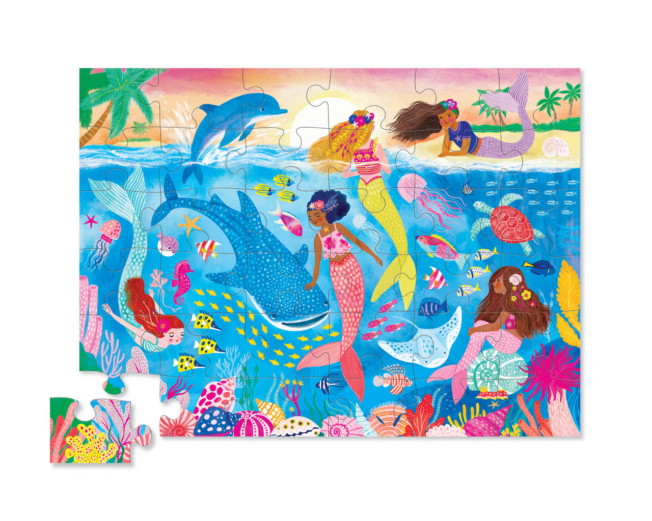 Crocodile Creek Golvpussel Mermaid Dreams (36 bitar)
