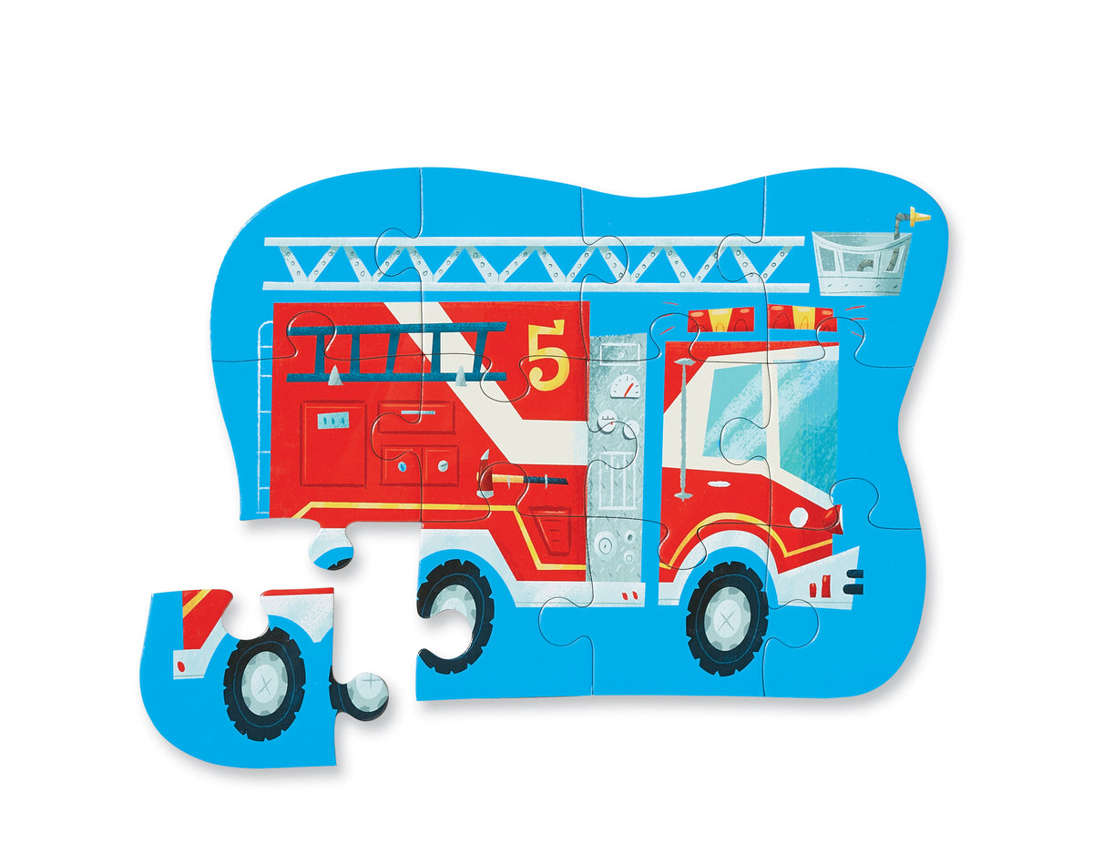 Crocodile Creek Minipussel Fire Truck (12 bitar)