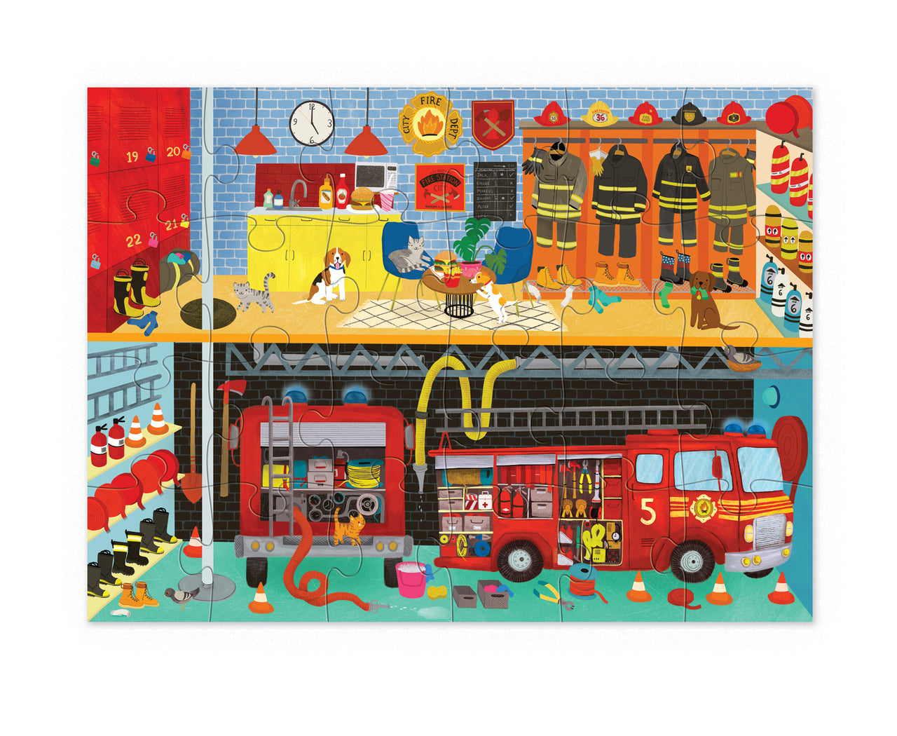 Crocodile Creek Pussel Fire House (24 bitar)