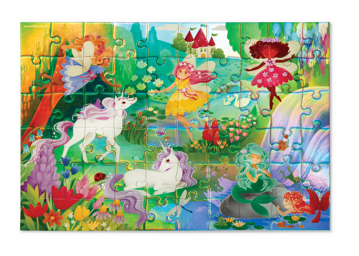 Crocodile Creek Holografiskt pussel Magical Friends (60 bitar)