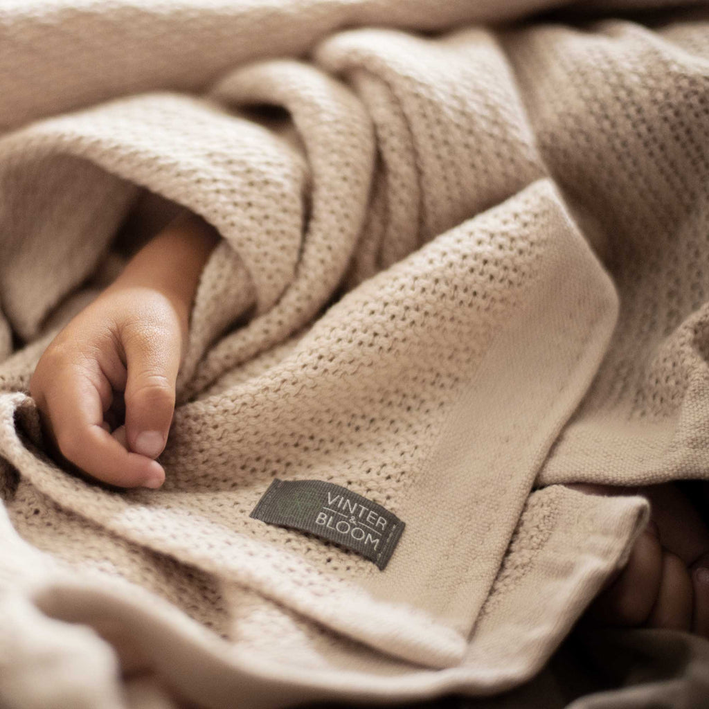 Vinter & Bloom Tæppe Soft Grid Eco Golden Sand