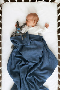 Thumbnail for Vinter & Bloom Filt Soft Grid Eko Denim Blue