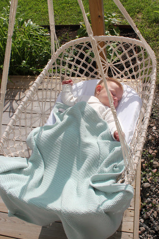 Vinter & Bloom Filt Soft Grid Eko Sage Green