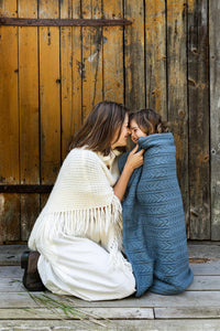 Thumbnail for Vinter & Bloom Filt Cuddly Storm Blue