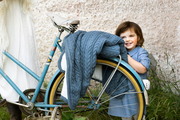 Vinter & Bloom Filt Cuddly Storm Blue