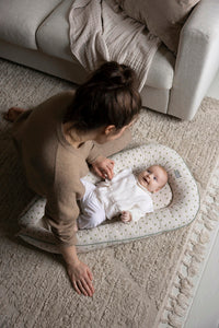 Thumbnail for Vinter & Bloom Meadow Baby Sleep Nest Soft Sand