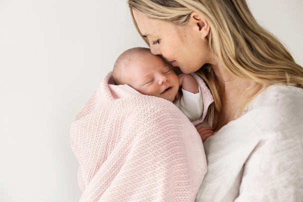 Vinter & Bloom Filt Soft Grid Eko Baby Pink