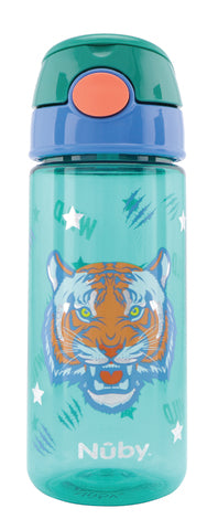 Thumbnail for Nuby Tryckmugg med glitter Soft Straw Tiger (540ml)
