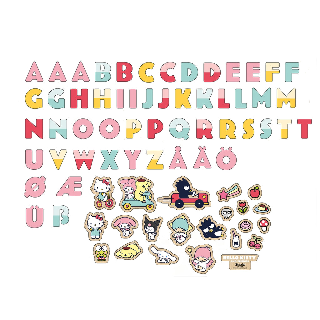 Hello Kitty magnetbogstaver og figurer