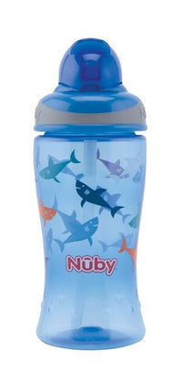Thumbnail for Nuby Flaska Flip It Blå Haj +12m (360ml)