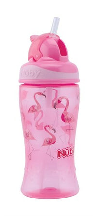 Thumbnail for Nuby Flaska Flip It Rosa Flamingo +12m (360ml)