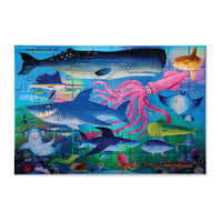 Thumbnail for Crocodile Creek Holografiskt pussel Shimmering Sharks (60 bitar)