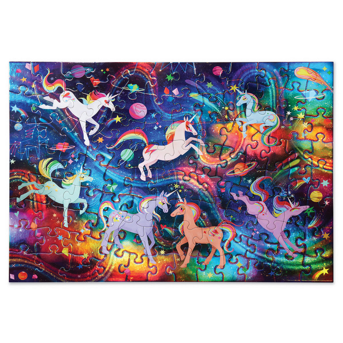 Crocodile Creek Holografiskt pussel Unicorn Galaxy (100 bitar)