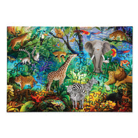 Thumbnail for Crocodile Creek Holografiskt pussel Jungle Paradise (100 bitar)