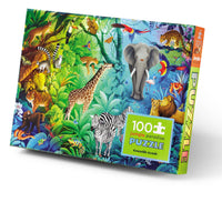 Thumbnail for Crocodile Creek Holografiskt pussel Jungle Paradise (100 bitar)