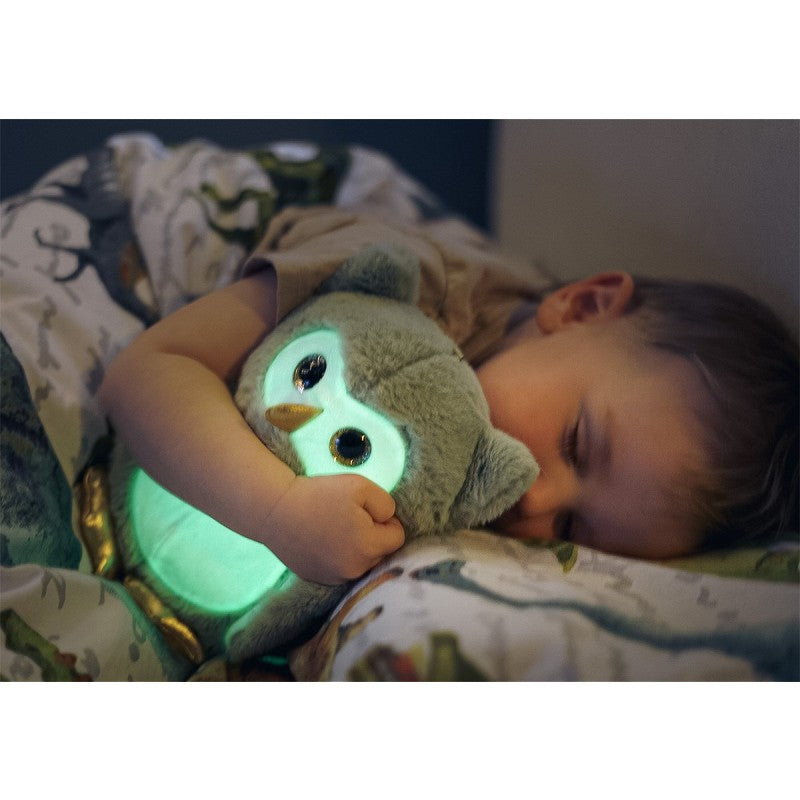 Teddykompaniet Gosedjur Självlysande Uggla Grön 25cm