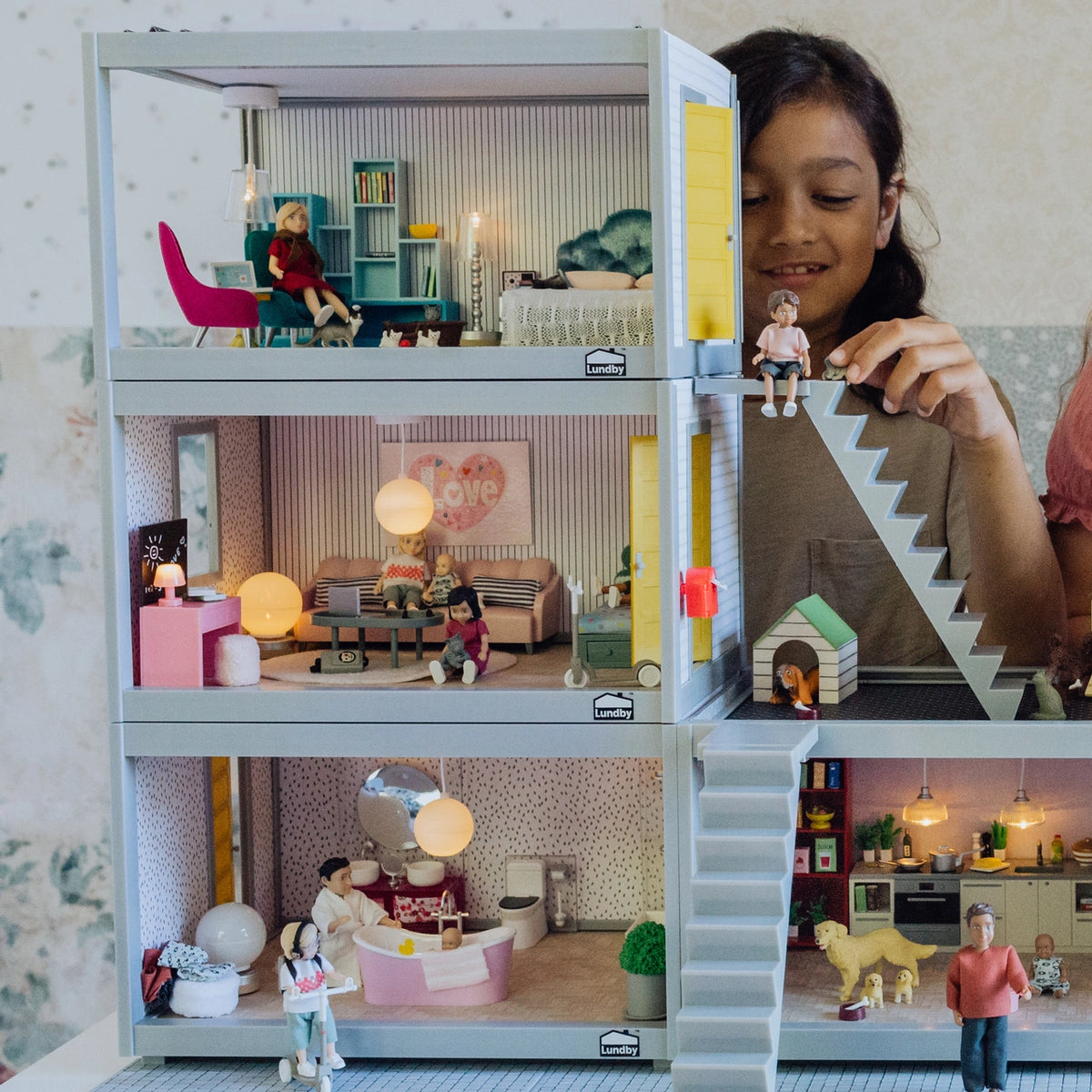 Lundby Dockhusmöbler Badkarset