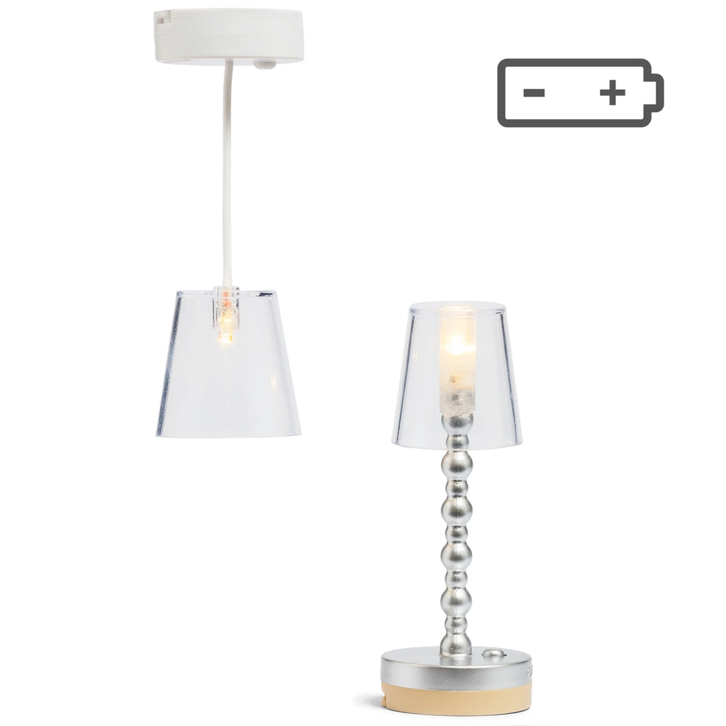 Lundby dukkehusbelysning gulv- & loftlampe (batteridrevet)