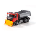 Emek tippelastbil med plov Scania Rød 1:25