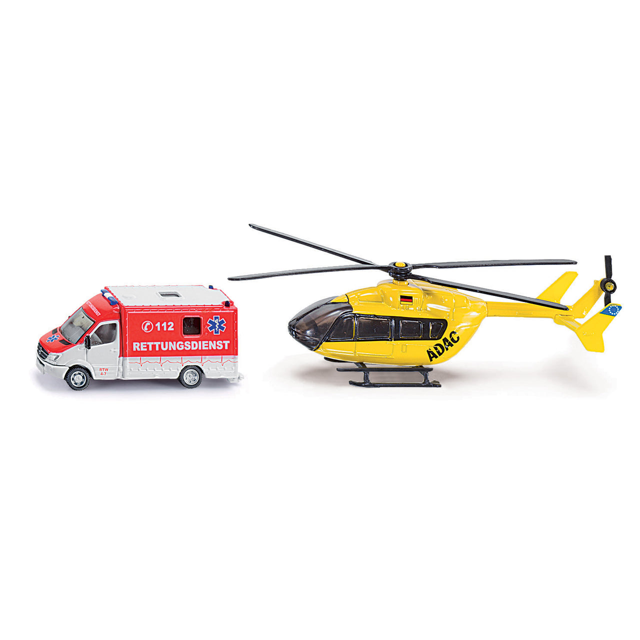 SIKU Set med ambulans & helikopter 1:87