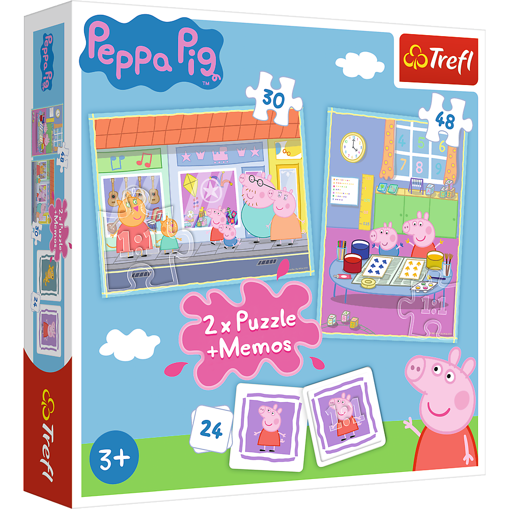 Trefl Greta Gris 2st pussel / memory