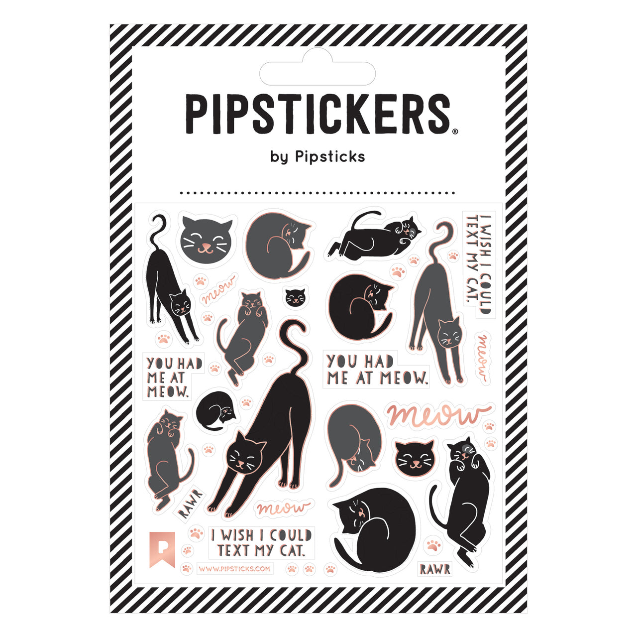 Pipsticks Klistermärken i PVC You Had Me At Meow