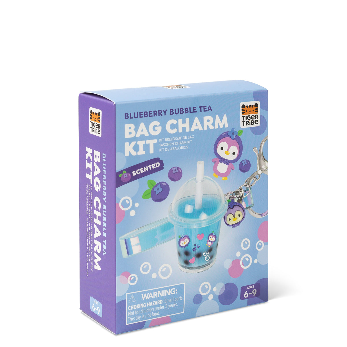 Tiger Tribe Pysselbox Bag Charm Blueberry Bubble Tea – bild 9