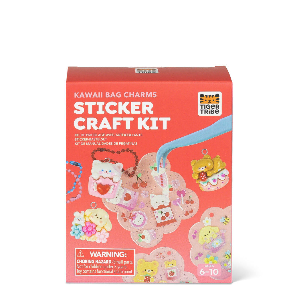 Tiger Tribe Klistermärken Sticker Craft Kit Kawaii Bag Charms