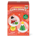 Tiger Tribe Pysselbox Clay Craft Ornament Kit Snowman & Tree