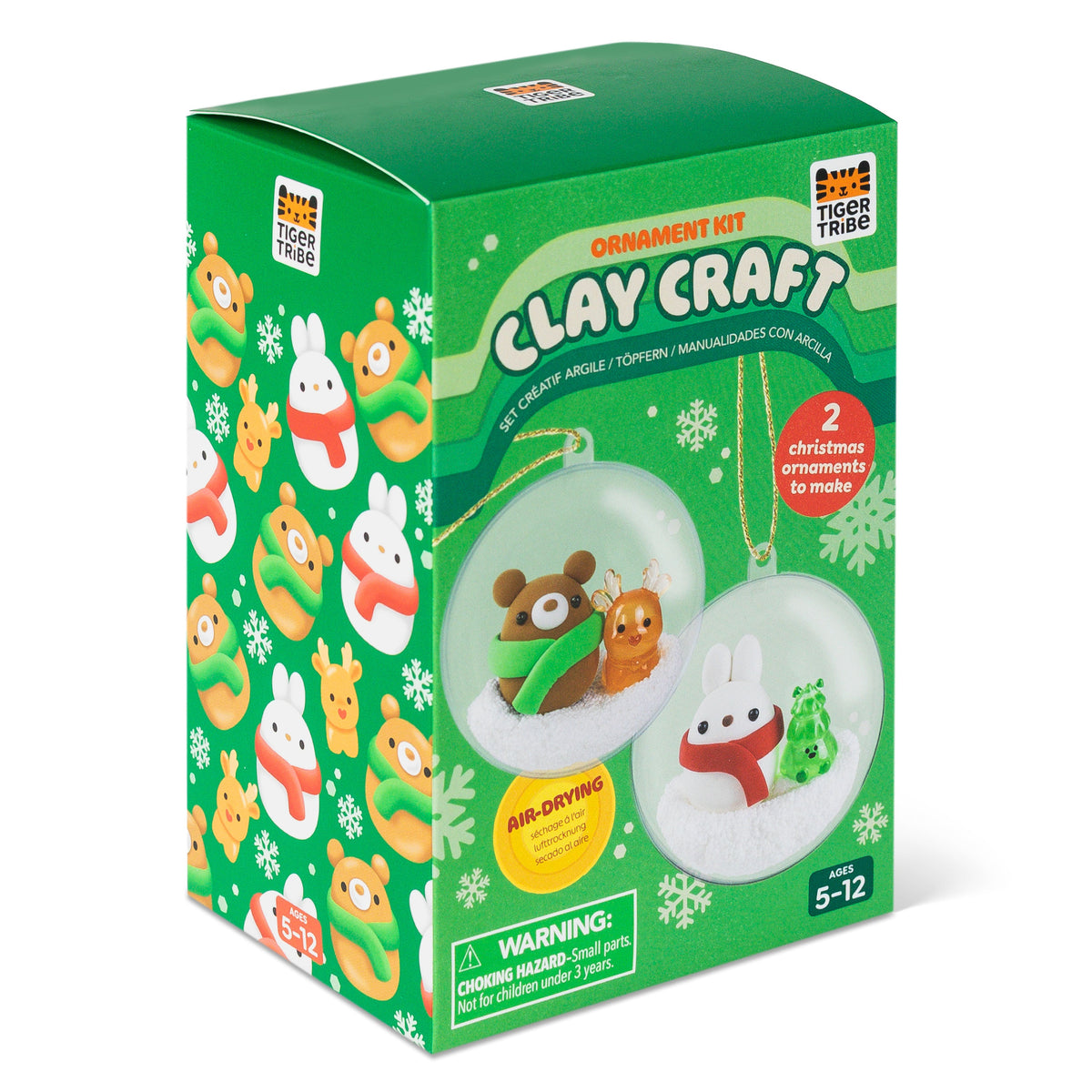 Tiger Tribe Pysselbox Clay Craft Ornament Kit Bear & Bunny – bild 9