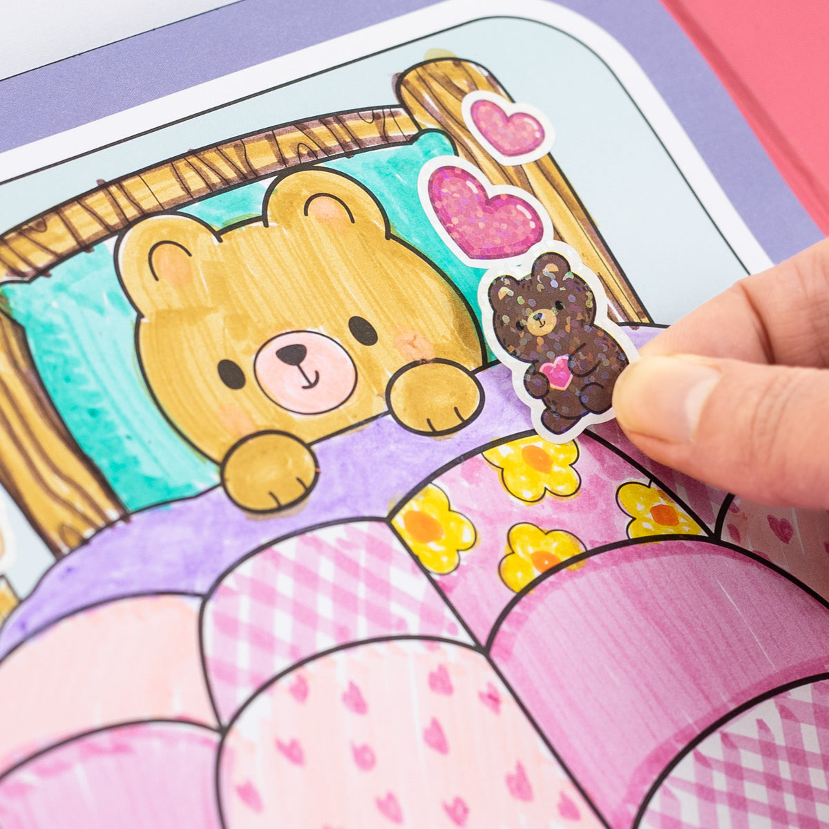 Tiger Tribe Målarset Great Big Colouring Set Magical Mini Worlds – bild 8