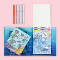 Thumbnail for Tiger Tribe Målarset Shimmer Colouring Sea Life