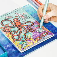 Thumbnail for Tiger Tribe Målarset Shimmer Colouring Sea Life