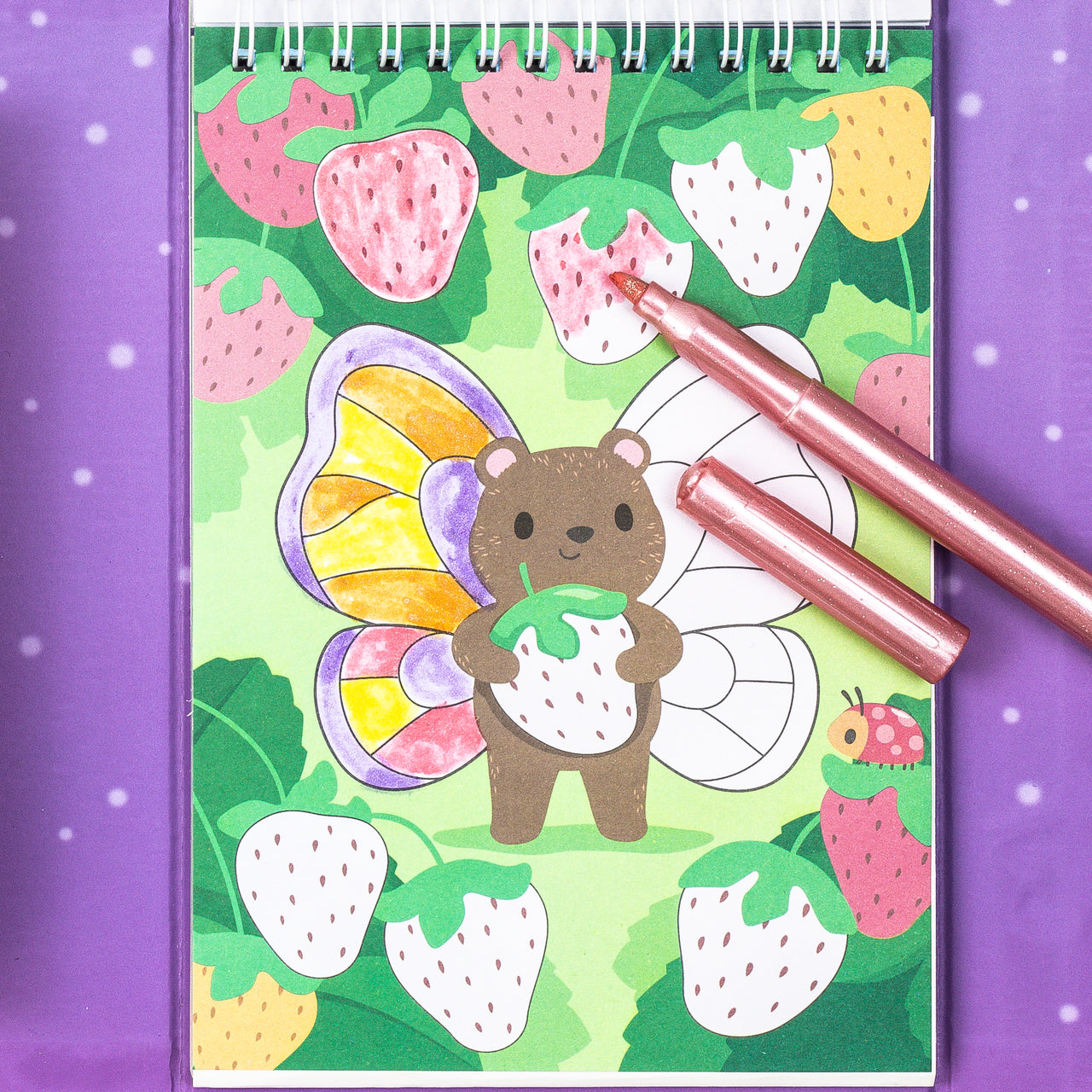 Tiger Tribe Målarset Shimmer Colouring Little Fairy Land