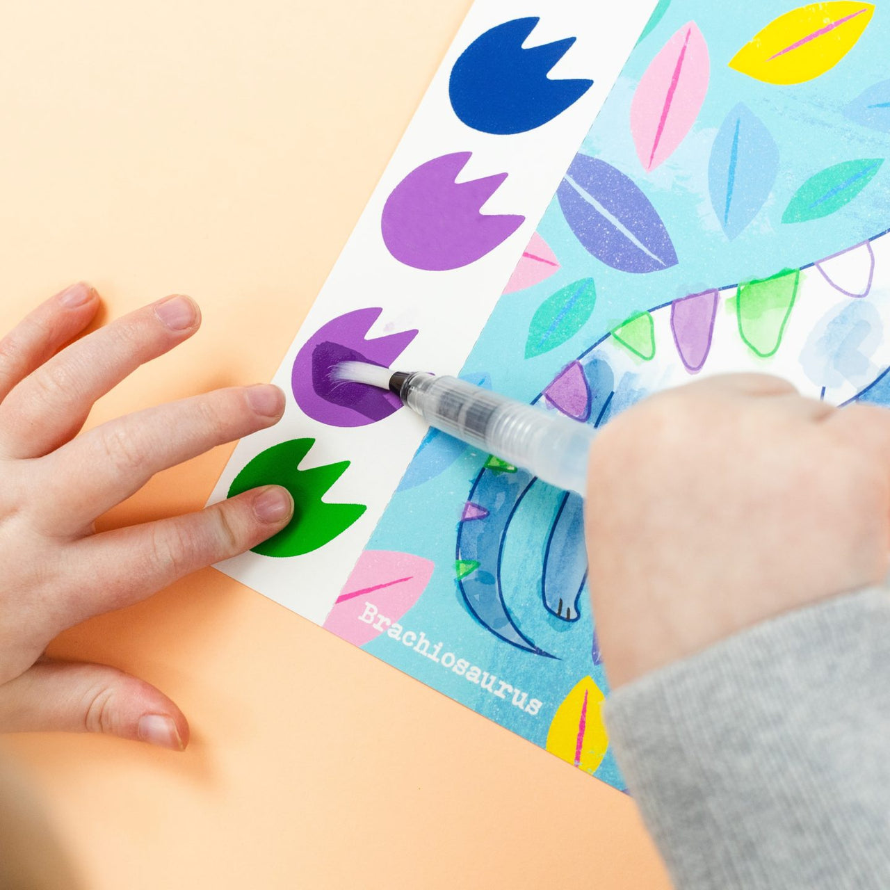 Tiger Tribe Målarset Paint A Picture Dinosaurs