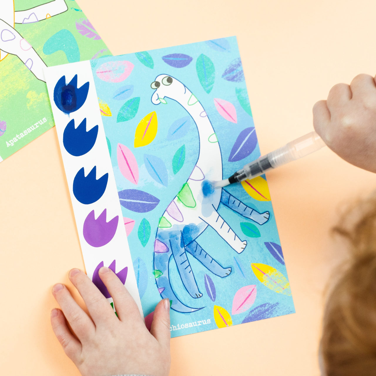 Tiger Tribe Målarset Paint A Picture Dinosaurs