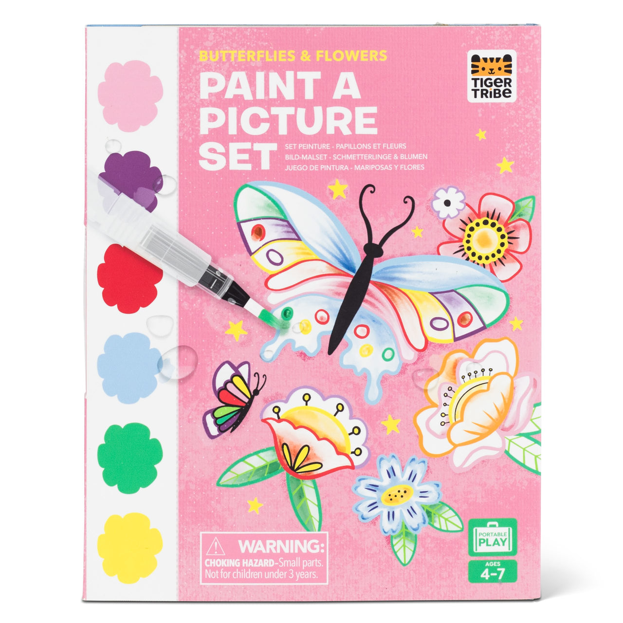 Tiger Tribe Målarset Paint A Picture Butterflies & Flowers