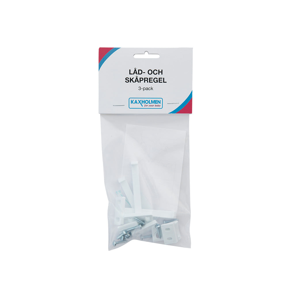 Kaxholmen Låd- & skåpregel (3-pack)