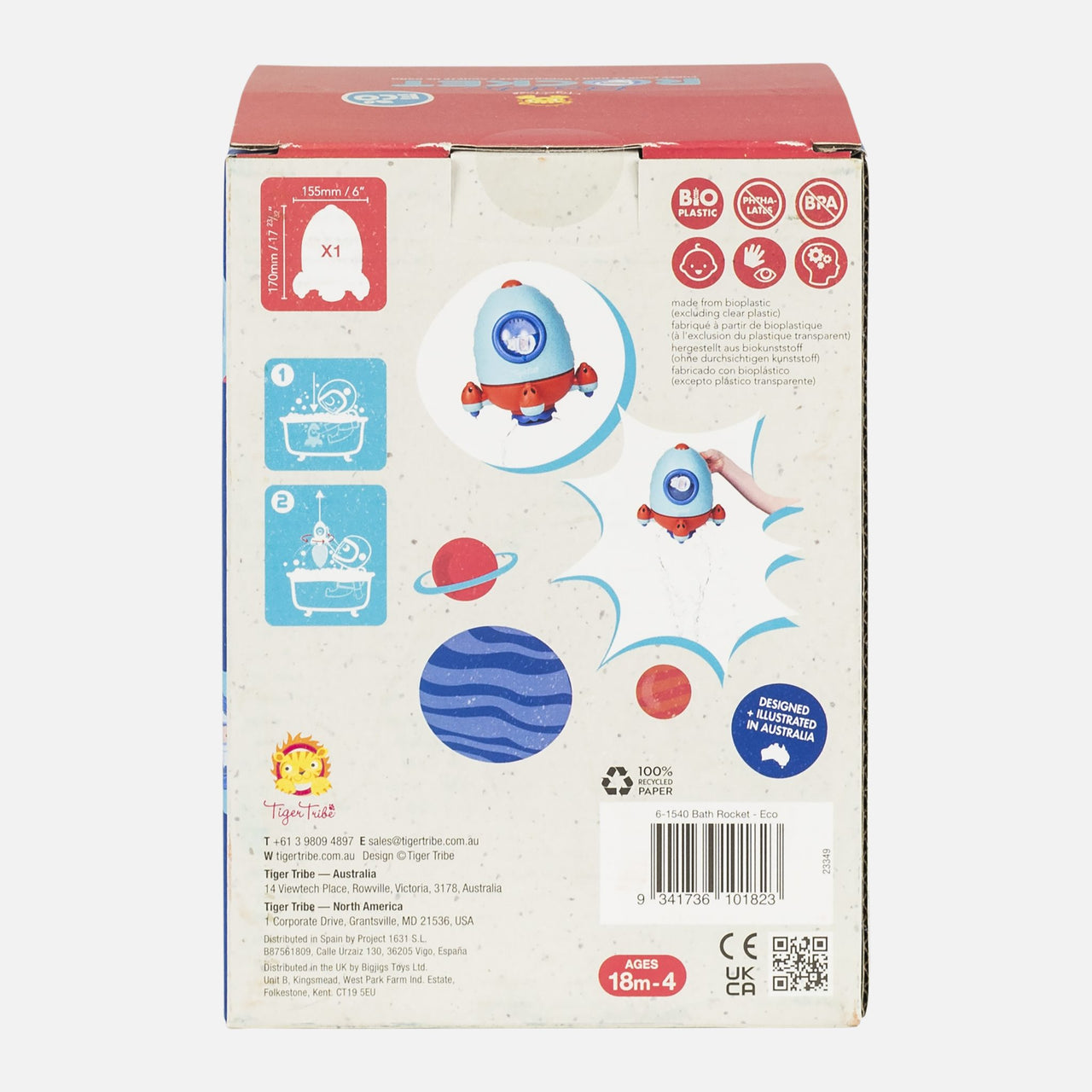 Tiger Tribe Badleksak Bath Rocket ECO