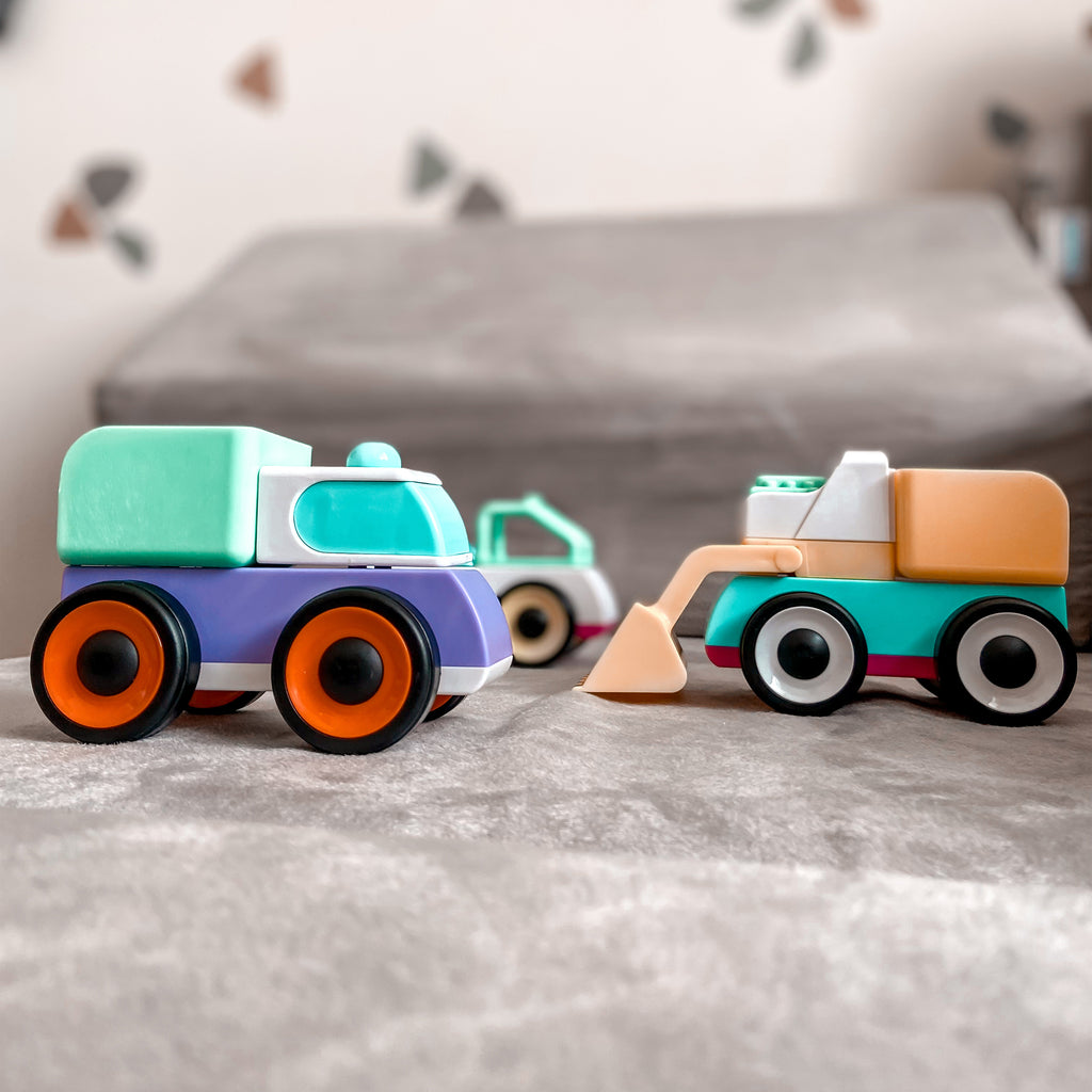 Playgro Køretøjer Byg og Kør Mix’n Match +12m